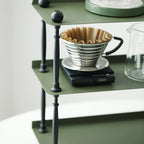 Contemporary Nordic Iron Wave-Edge Rectangular Storage Rack Side Table With 3 Tiers For Kitchen And Living Room Lumendat