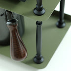 Contemporary Nordic Iron Wave-Edge Rectangular Storage Rack Side Table With 3 Tiers For Kitchen And Living Room Lumendat