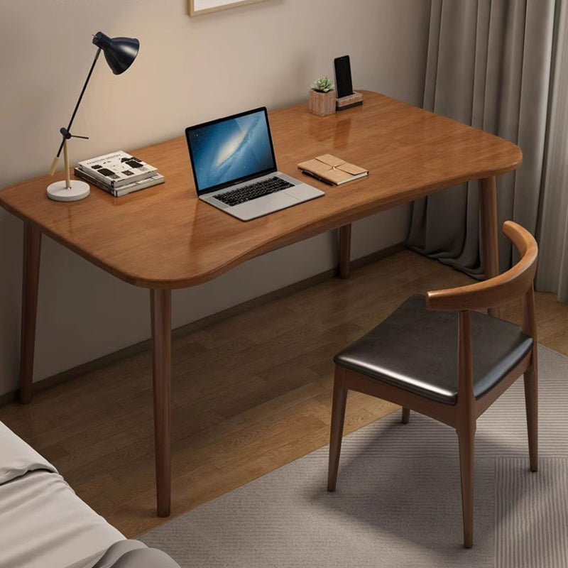 Modern Minimalist Rectangular Solid Wood Desks 4- Leg For Home Office DFM-F