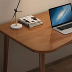 Modern Minimalist Rectangular Solid Wood Desks 4- Leg For Home Office DFM-F
