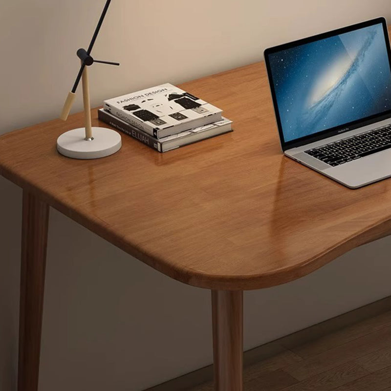 Modern Minimalist Rectangular Solid Wood Desks 4- Leg For Home Office DFM-F