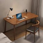 Modern Minimalist Rectangular Solid Wood Desks 4- Leg For Home Office DFM-F