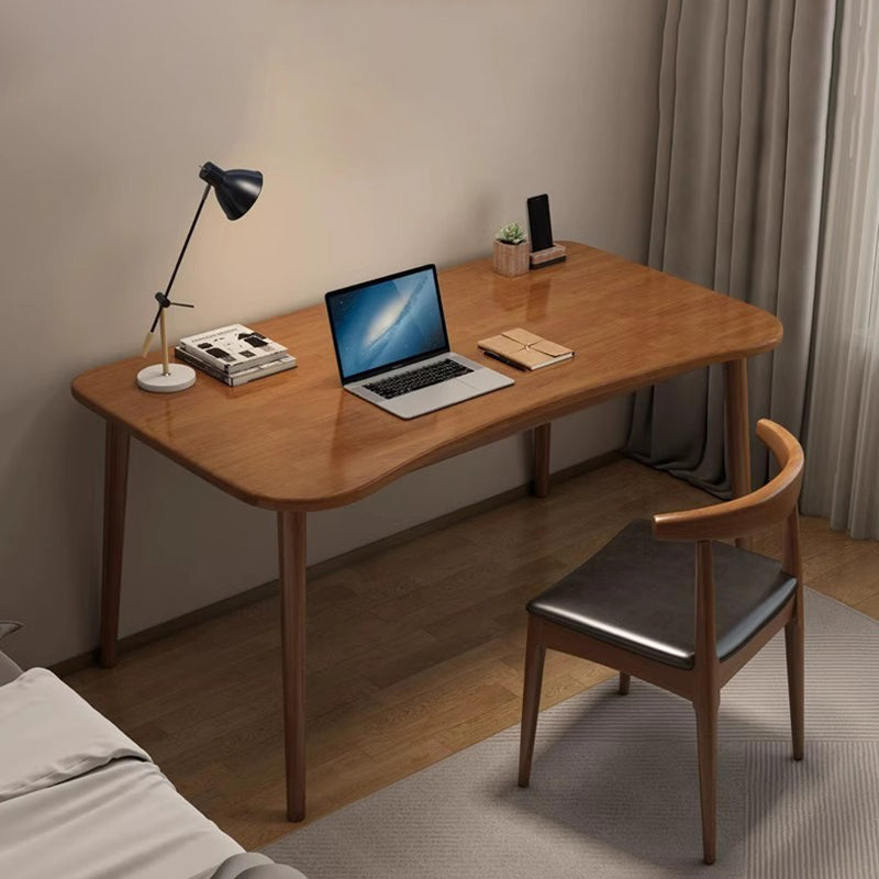 Modern Minimalist Rectangular Solid Wood Desks 4- Leg For Home Office DFM-F