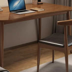 Modern Minimalist Rectangular Solid Wood Desks 4- Leg For Home Office DFM-F
