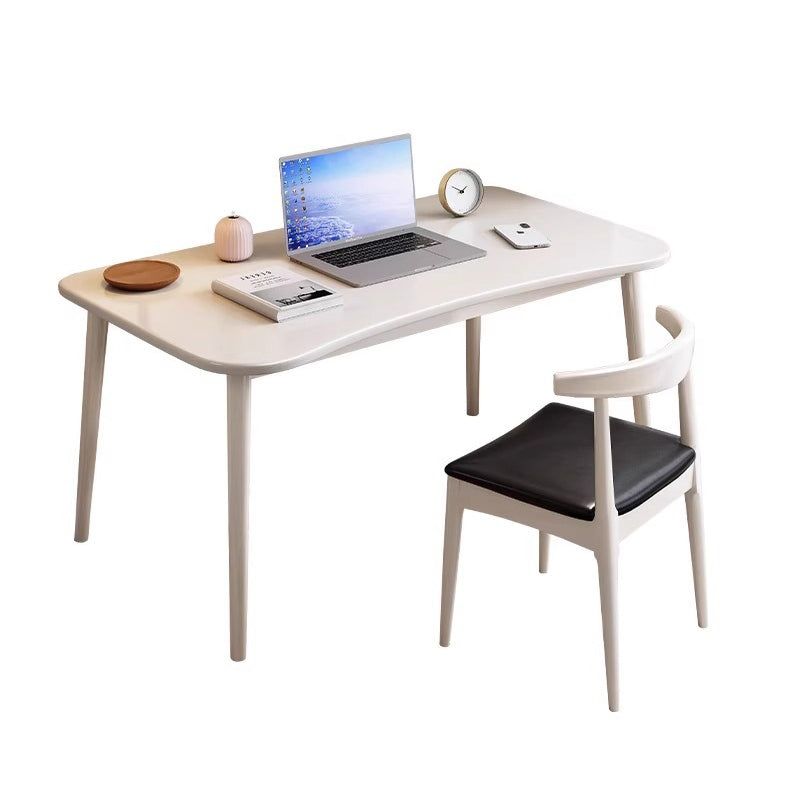 Modern Minimalist Rectangular Solid Wood Desks 4- Leg For Home Office DFM-F
