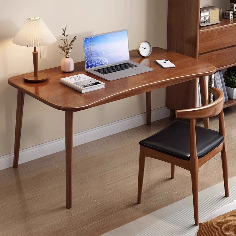 Modern Minimalist Rectangular Solid Wood Desks 4- Leg For Home Office DFM-F
