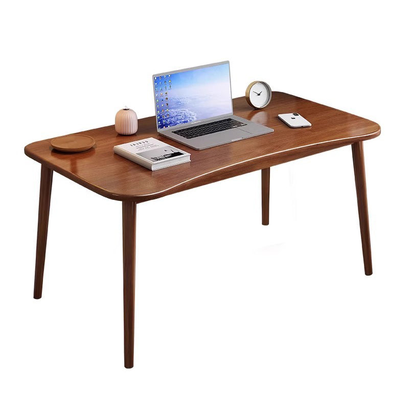 Modern Minimalist Rectangular Solid Wood Desks 4- Leg For Home Office DFM-F