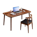 Modern Minimalist Rectangular Solid Wood Desks 4- Leg For Home Office DFM-F