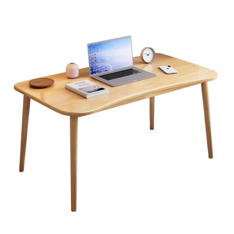 Modern Minimalist Rectangular Solid Wood Desks 4- Leg For Home Office DFM-F