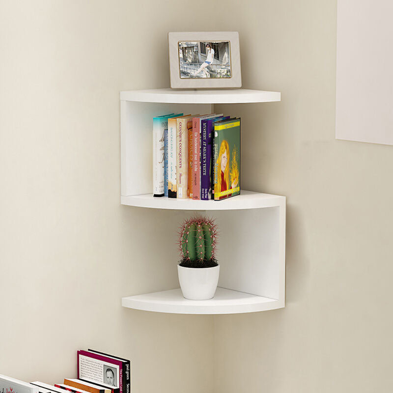 Modern Minimalist Perforated Polyvinyl Chloride Bookshelves 2/4 Tier For Home Office DFM-F