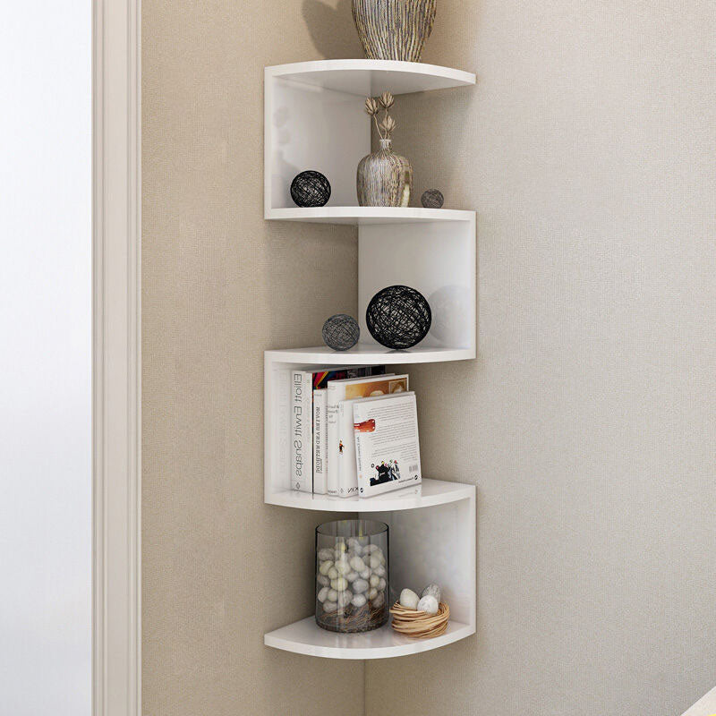 Modern Minimalist Perforated Polyvinyl Chloride Bookshelves 2/4 Tier For Home Office DFM-F