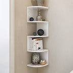 Modern Minimalist Perforated Polyvinyl Chloride Bookshelves 2/4 Tier For Home Office DFM-F