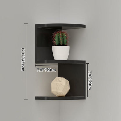 Modern Minimalist Perforated Polyvinyl Chloride Bookshelves 2/4 Tier For Home Office
