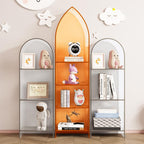 Modern Minimalist Curved Acrylic Bookshelves 3/4-Tier For Home Office DFM-F