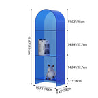 Modern Minimalist Curved Acrylic Bookshelves 3/4-Tier For Home Office DFM-F
