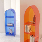 Modern Minimalist Curved Acrylic Bookshelves 3/4-Tier For Home Office DFM-F