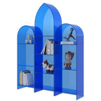 Modern Minimalist Curved Acrylic Bookshelves 3/4-Tier For Home Office DFM-F