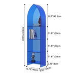 Modern Minimalist Curved Acrylic Bookshelves 3/4-Tier For Home Office DFM-F