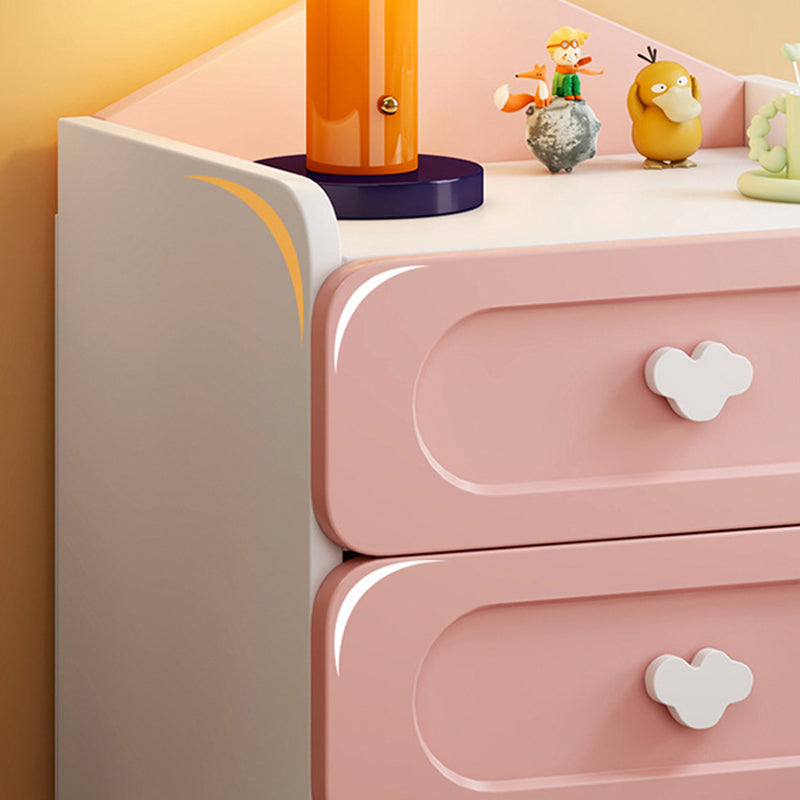 Lumendat Contemporary Creative Kids Square MDF Nightstand 2-Drawer For Bedroom Lumendat