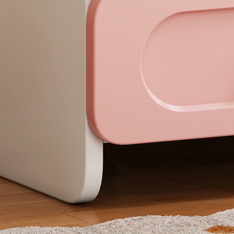 Lumendat Contemporary Creative Kids Square MDF Nightstand 2-Drawer For Bedroom Lumendat