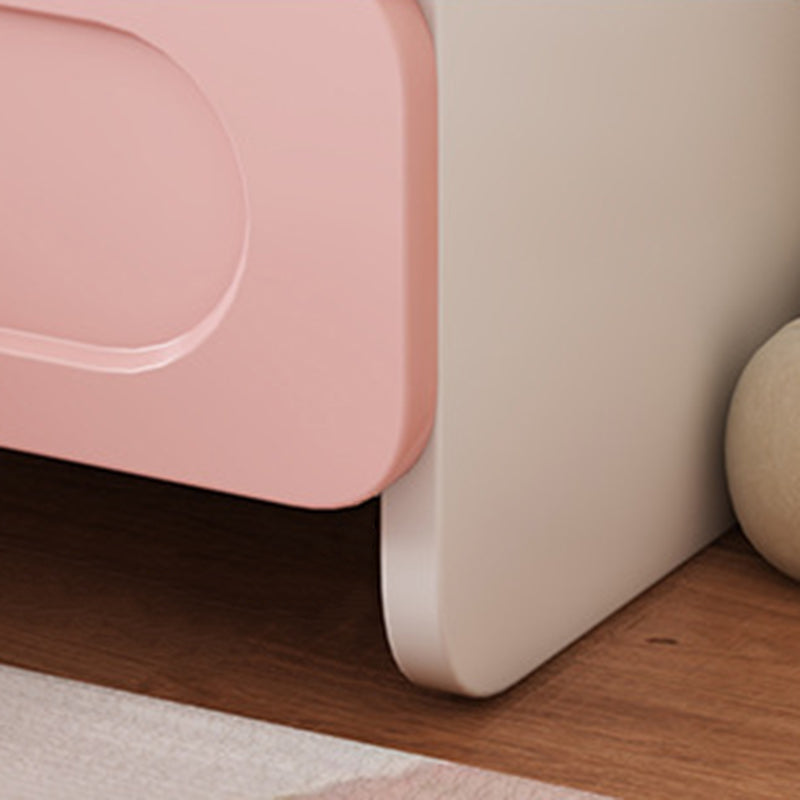 Lumendat Contemporary Creative Kids Square MDF Nightstand 2-Drawer For Bedroom Lumendat