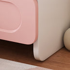 Lumendat Contemporary Creative Kids Square MDF Nightstand 2-Drawer For Bedroom Lumendat