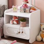 Lumendat Contemporary Creative Kids Square MDF Nightstand 2-Drawer For Bedroom Lumendat