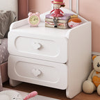 Lumendat Contemporary Creative Kids Square MDF Nightstand 2-Drawer For Bedroom Lumendat