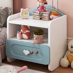 Lumendat Contemporary Creative Kids Square MDF Nightstand 2-Drawer For Bedroom Lumendat
