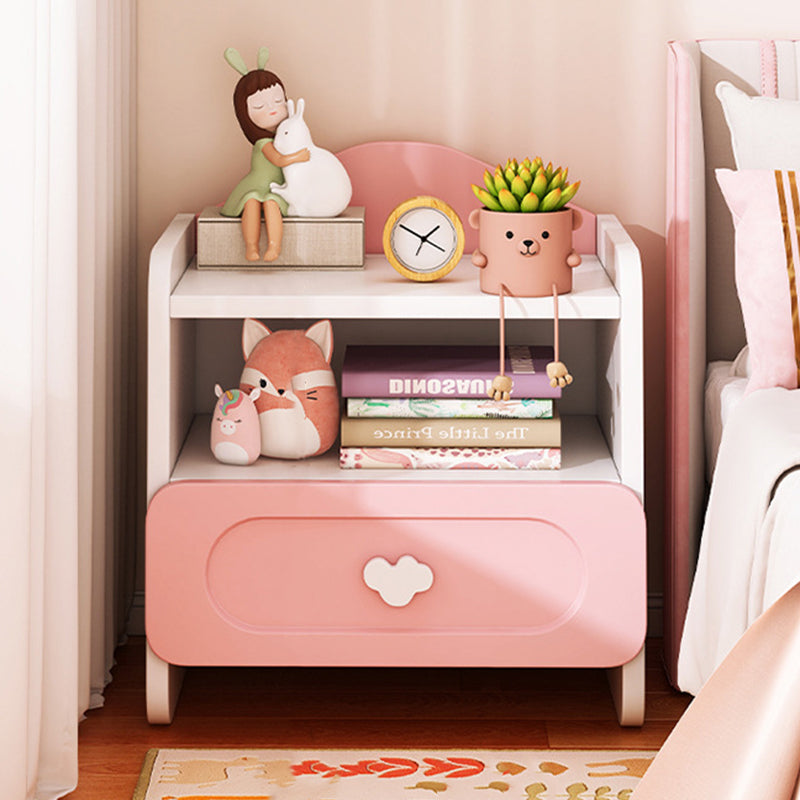 Lumendat Contemporary Creative Kids Square MDF Nightstand 2-Drawer For Bedroom Lumendat