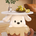 Lumendat Contemporary Creative Kids Dog Shape MDF Resin Nightstand 1-Tier For Bedroom Lumendat