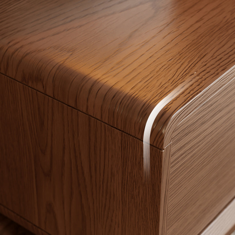 Lumendat Contemporary Creative Kids Mouse Shape Rubberwood Pine Wood Swivel Nightstand 2-Drawer For Bedroom Lumendat
