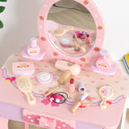 Lumendat Contemporary Creative Kids MDF Rectangular Makeup Vanity Set With Drawer For Bedroom & Living Room Lumendat