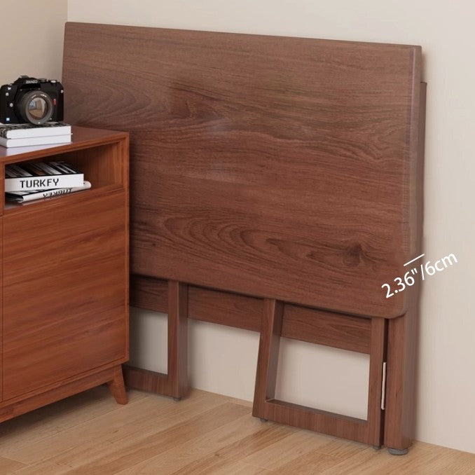 Traditional Chinese Rectangular Medium Density Fiberboard Carbon Steel Foldable Desks For Home Office DFM-F