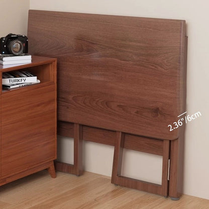 Traditional Chinese Rectangular Medium Density Fiberboard Carbon Steel Foldable Desks For Home Office