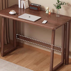 Traditional Chinese Rectangular Medium Density Fiberboard Carbon Steel Foldable Desks For Home Office DFM-F