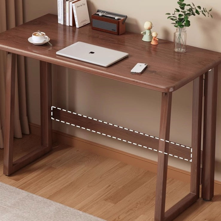 Traditional Chinese Rectangular Medium Density Fiberboard Carbon Steel Foldable Desks For Home Office DFM-F