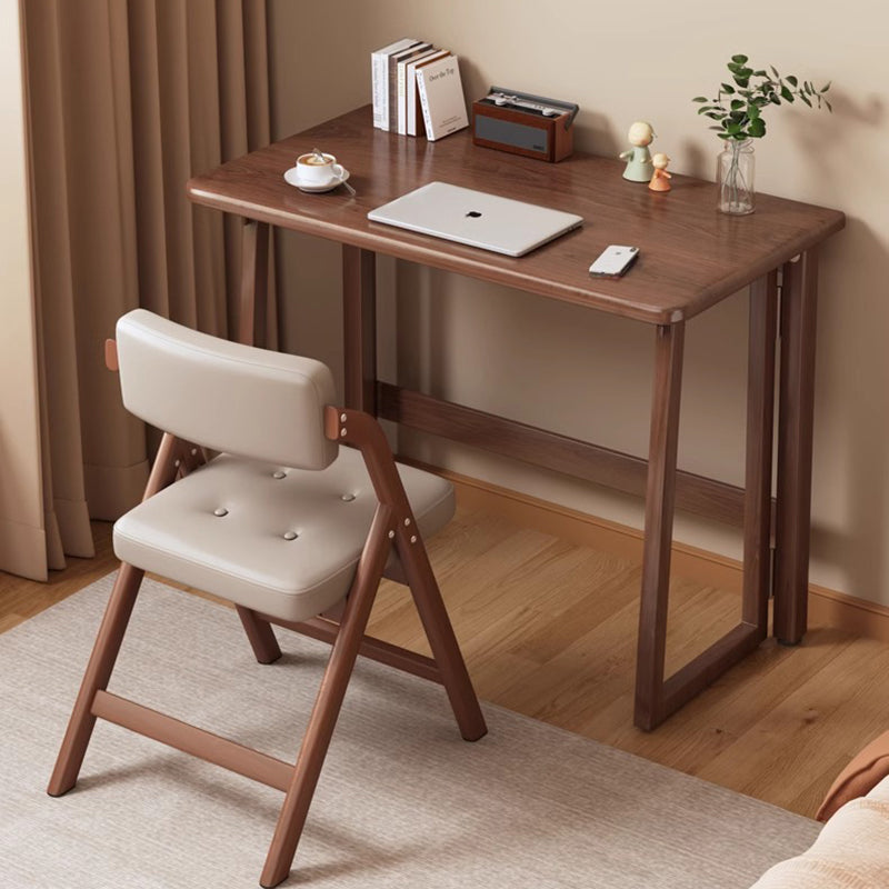 Traditional Chinese Rectangular Medium Density Fiberboard Carbon Steel Foldable Desks For Home Office DFM-F