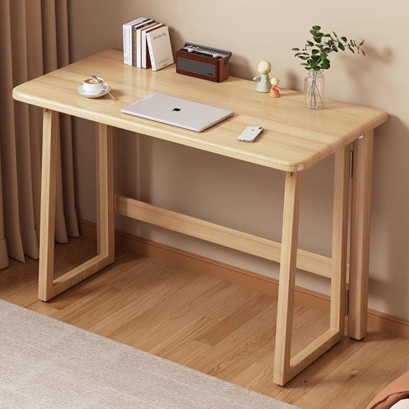 Traditional Chinese Rectangular Medium Density Fiberboard Carbon Steel Foldable Desks For Home Office DFM-F