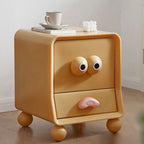 Lumendat Modern Minimalist Square Rectangular PE Kids Cartoon Nightstand 2-Drawer For Bedroom Lumendat