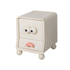 Lumendat Modern Minimalist Square Rectangular PE Kids Cartoon Nightstand 2-Drawer For Bedroom Lumendat