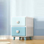 Lumendat Modern Minimalist Square Rectangular Plastic PP Rabbit Bear Kids Storage Cabinet 2/3/4/5/6-Tier For Living Room Lumendat