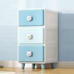 Lumendat Modern Minimalist Square Rectangular Plastic PP Rabbit Bear Kids Storage Cabinet 2/3/4/5/6-Tier For Living Room Lumendat