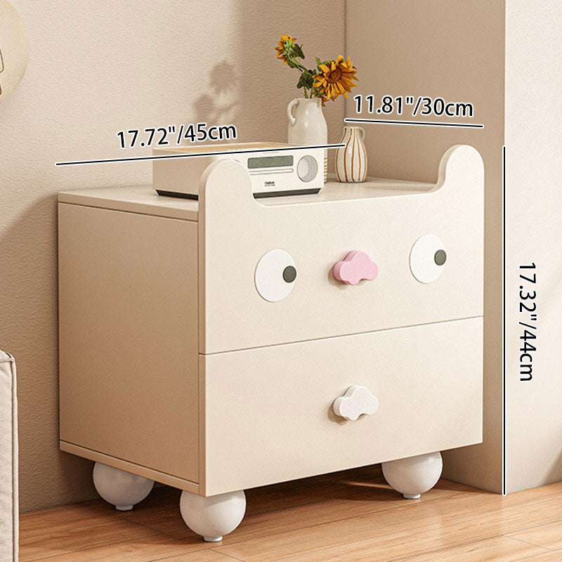 Lumendat Modern Minimalist Square Rectangular Solid Wood Eco Board Three-ply Plywood Kids Storage Cabinet 2/4/5-Drawer For Living Room Lumendat