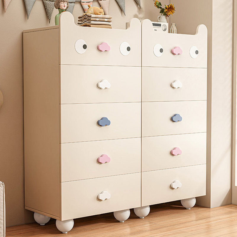 Lumendat Modern Minimalist Square Rectangular Solid Wood Eco Board Three-ply Plywood Kids Storage Cabinet 2/4/5-Drawer For Living Room Lumendat