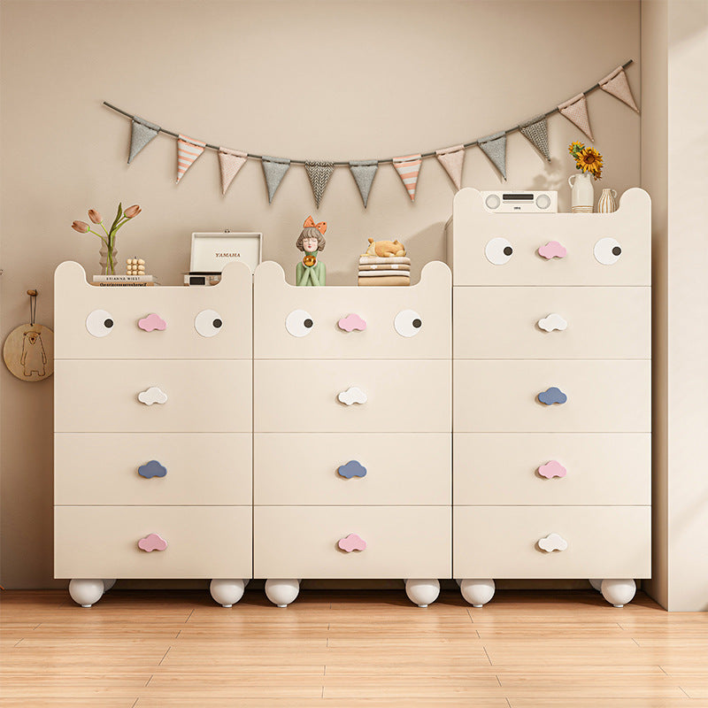 Lumendat Modern Minimalist Square Rectangular Solid Wood Eco Board Three-ply Plywood Kids Storage Cabinet 2/4/5-Drawer For Living Room Lumendat
