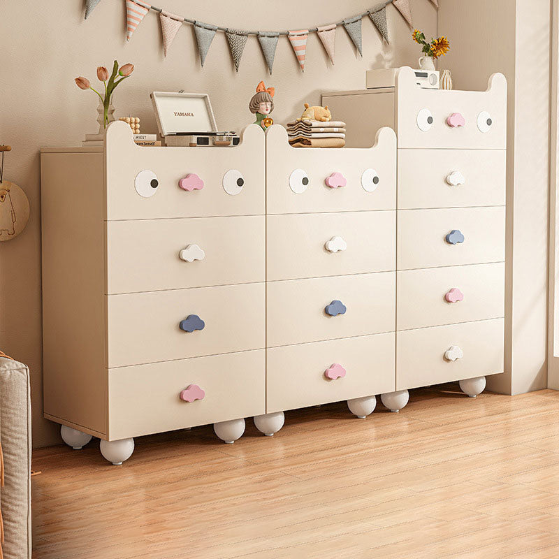 Lumendat Modern Minimalist Square Rectangular Solid Wood Eco Board Three-ply Plywood Kids Storage Cabinet 2/4/5-Drawer For Living Room Lumendat