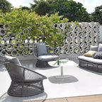 Sleek Waterproof Outdoor Coffee Table - 2-Tier For Outdoor Patio & Garden Lumendat