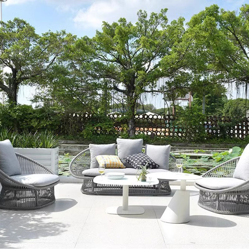 Sleek Waterproof Outdoor Coffee Table - 2-Tier For Outdoor Patio & Garden Lumendat