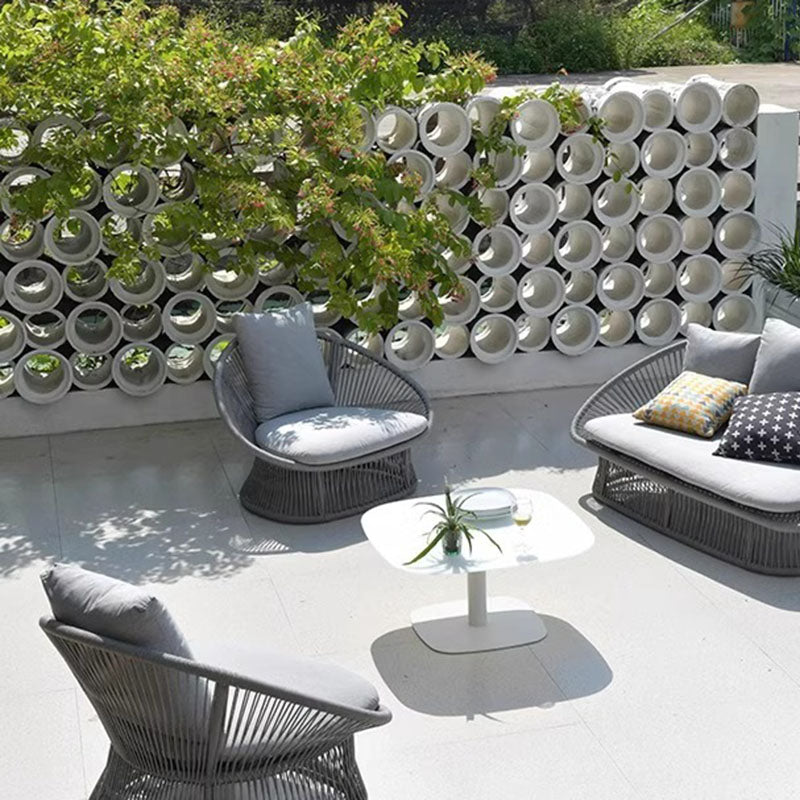 Sleek Waterproof Outdoor Coffee Table - 2-Tier For Outdoor Patio & Garden Lumendat